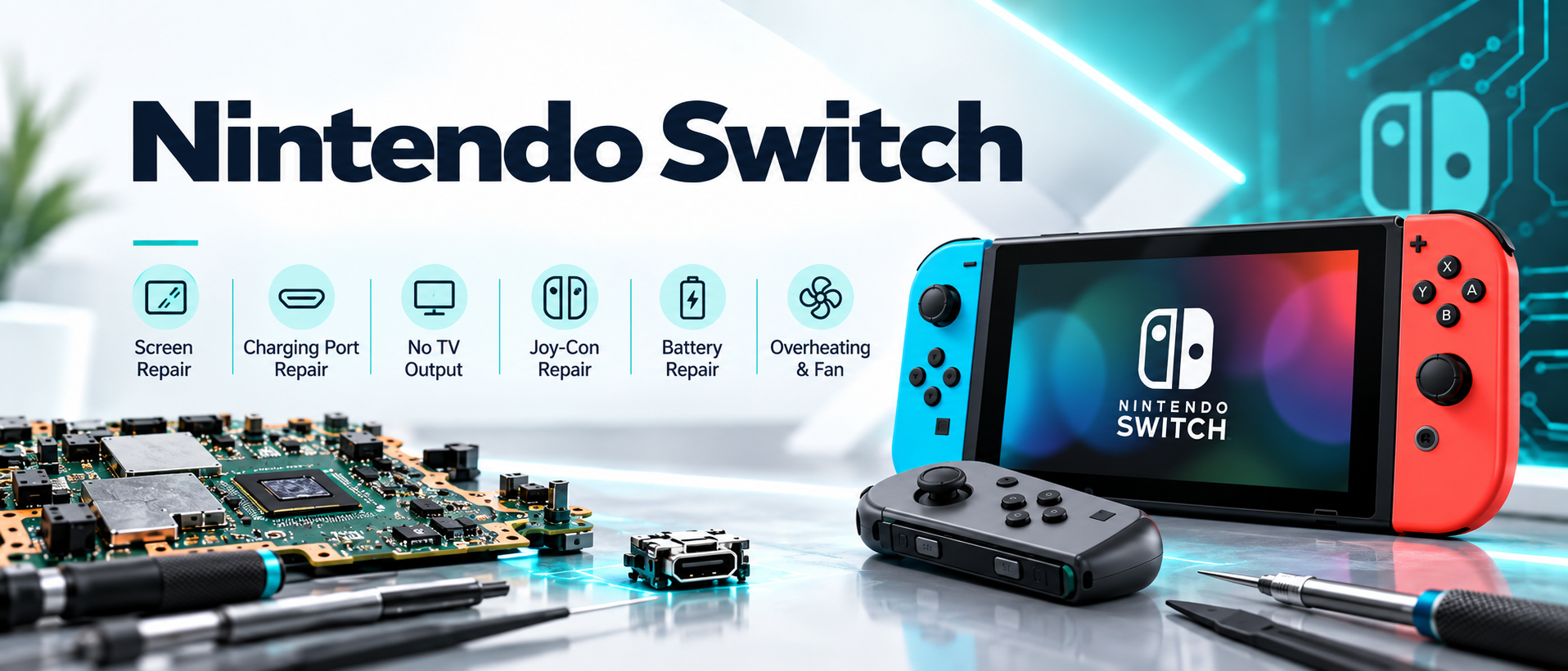Nintendo Switch repairs banner